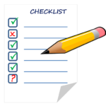 生活保護申請に関する申請書類をチェックするイメージ図